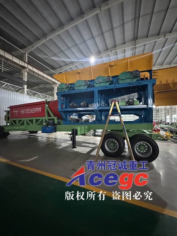 移動滾筒篩泥石分離機